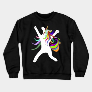 Happy Yippie Unicorn full of joy & happiness Crewneck Sweatshirt